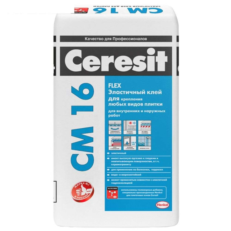 Клей для плитки CM 16 Flex "Ceresit" 25кг