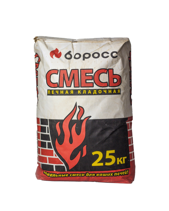 Смесь кладочная глино-песчаная "Боросс" 850°C Красный 25кг